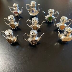 Metal  Miniature salt y pepper shakers Collection